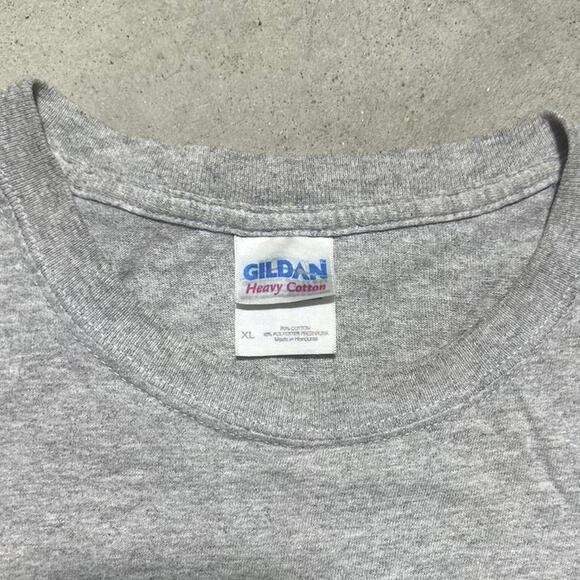 Vintage Y2K "Wanted Walleye" Fishing Funny Text Tee Mens XL Grey Joke Fish Shirt - Picture 4 of 4